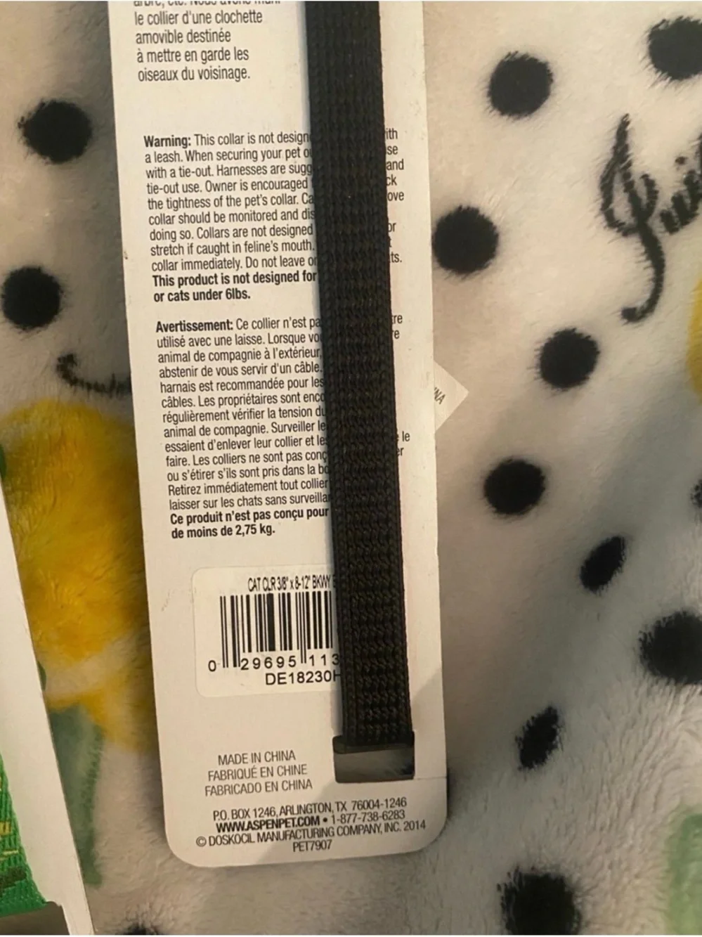 Petmate Eco-Friendly Green Cat Breakaway Collar & Aspen Pet Black Cat Collar